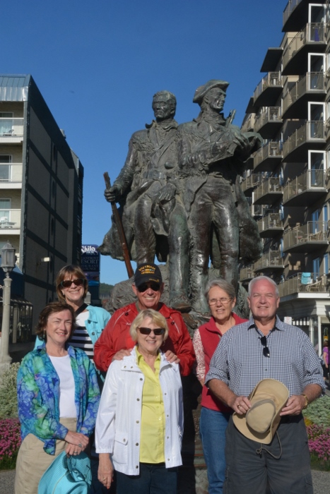 in front of the Lewis & Clark Monument, Seaside